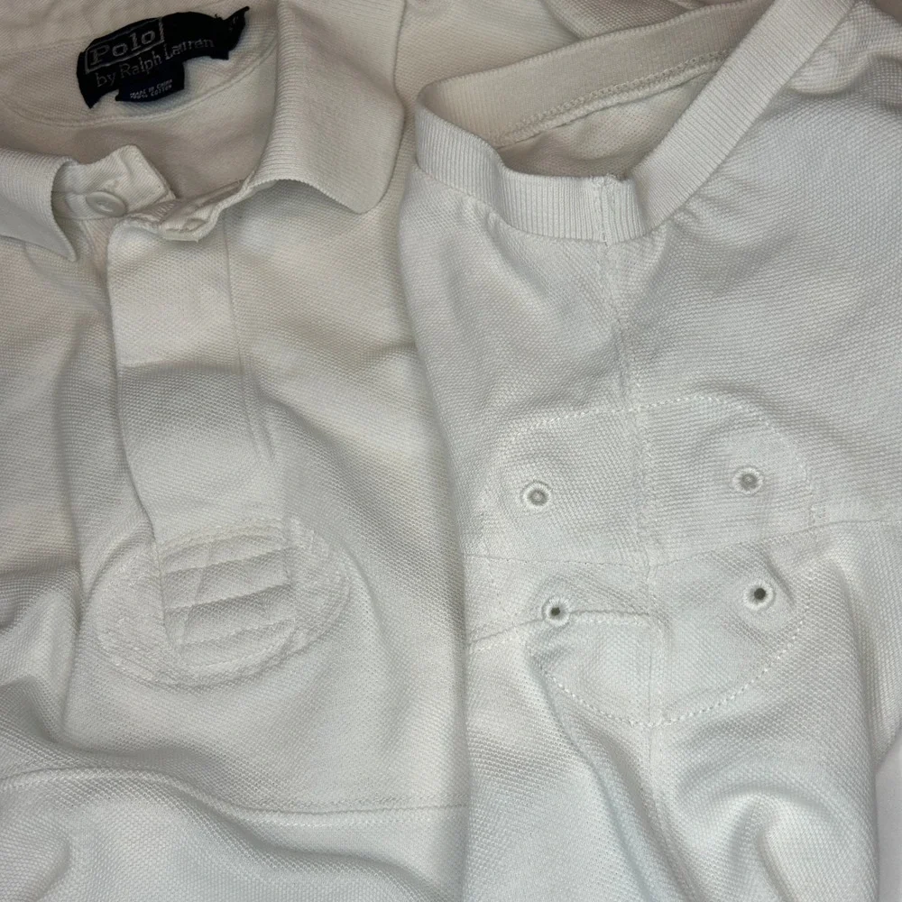 Polo by Ralph Lauren Mens XL Rugby Shirt Vented White Big Pony Logo 100%‎ Cotton